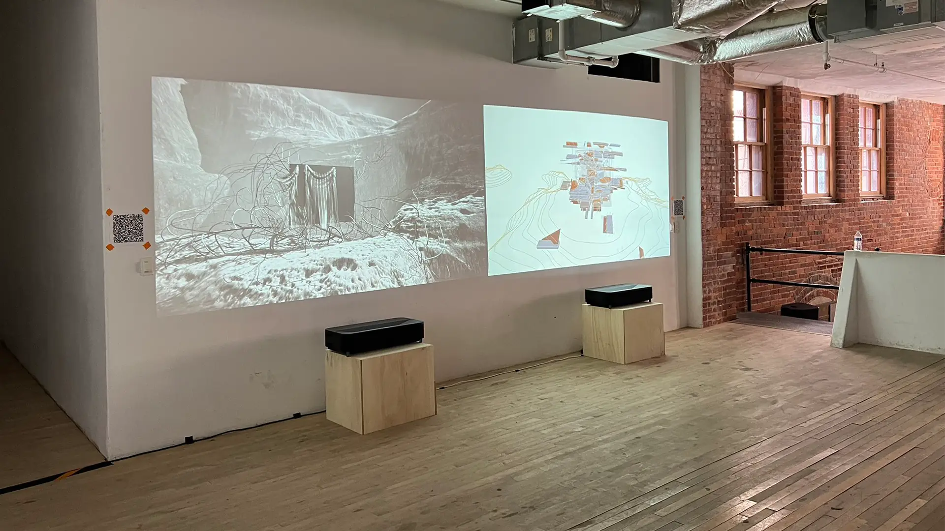 installation view - Archaeo Logical at Digerati Emergent Media Festival