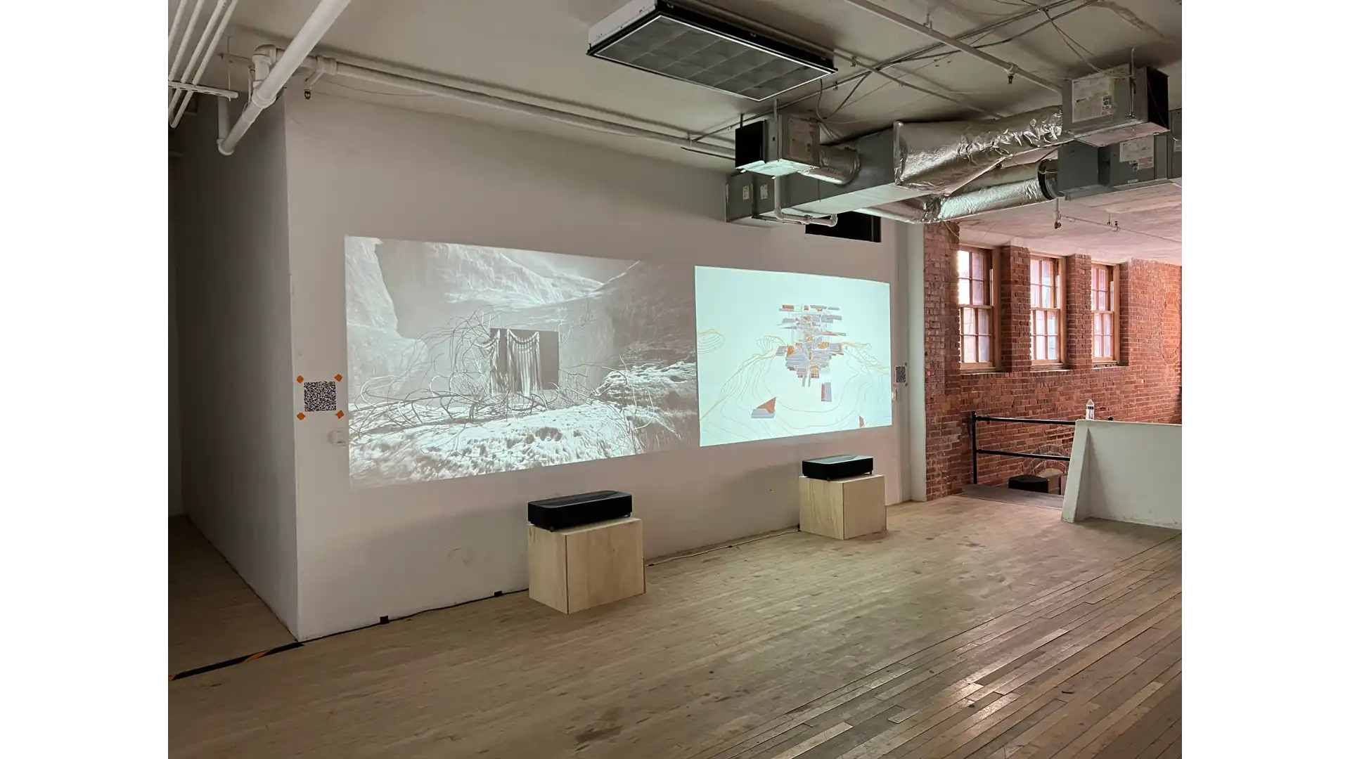 installation view - Archaeo Logical at Digerati Emergent Media Festival
