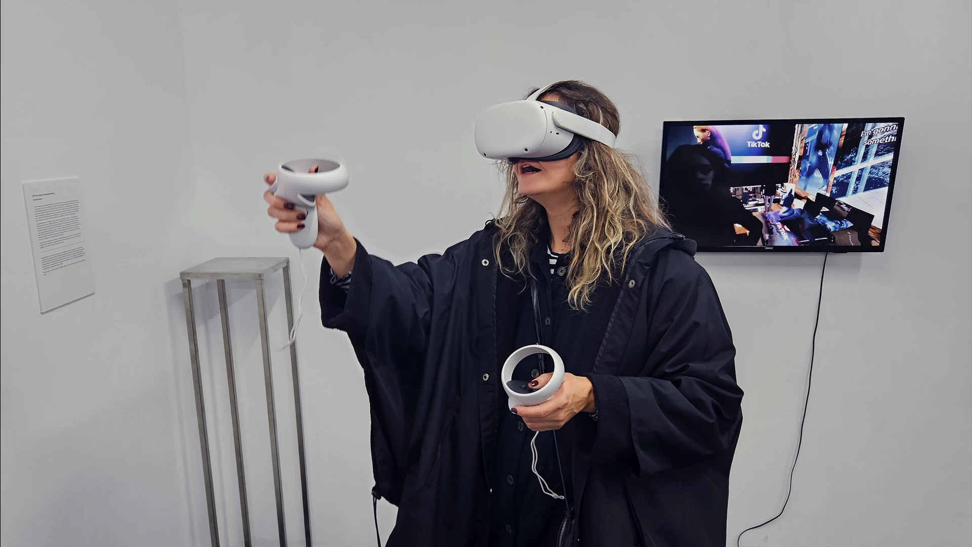 Desktop Studies poster for the IRL show at CAV Gallery