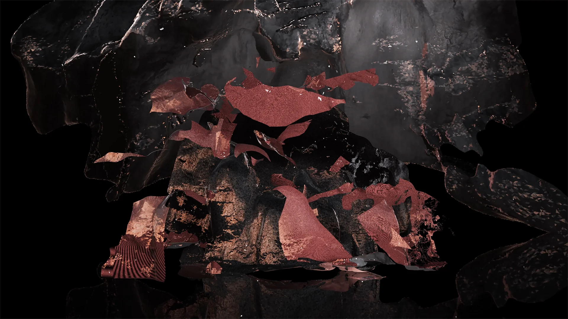 Electric Whisper online group show poster.