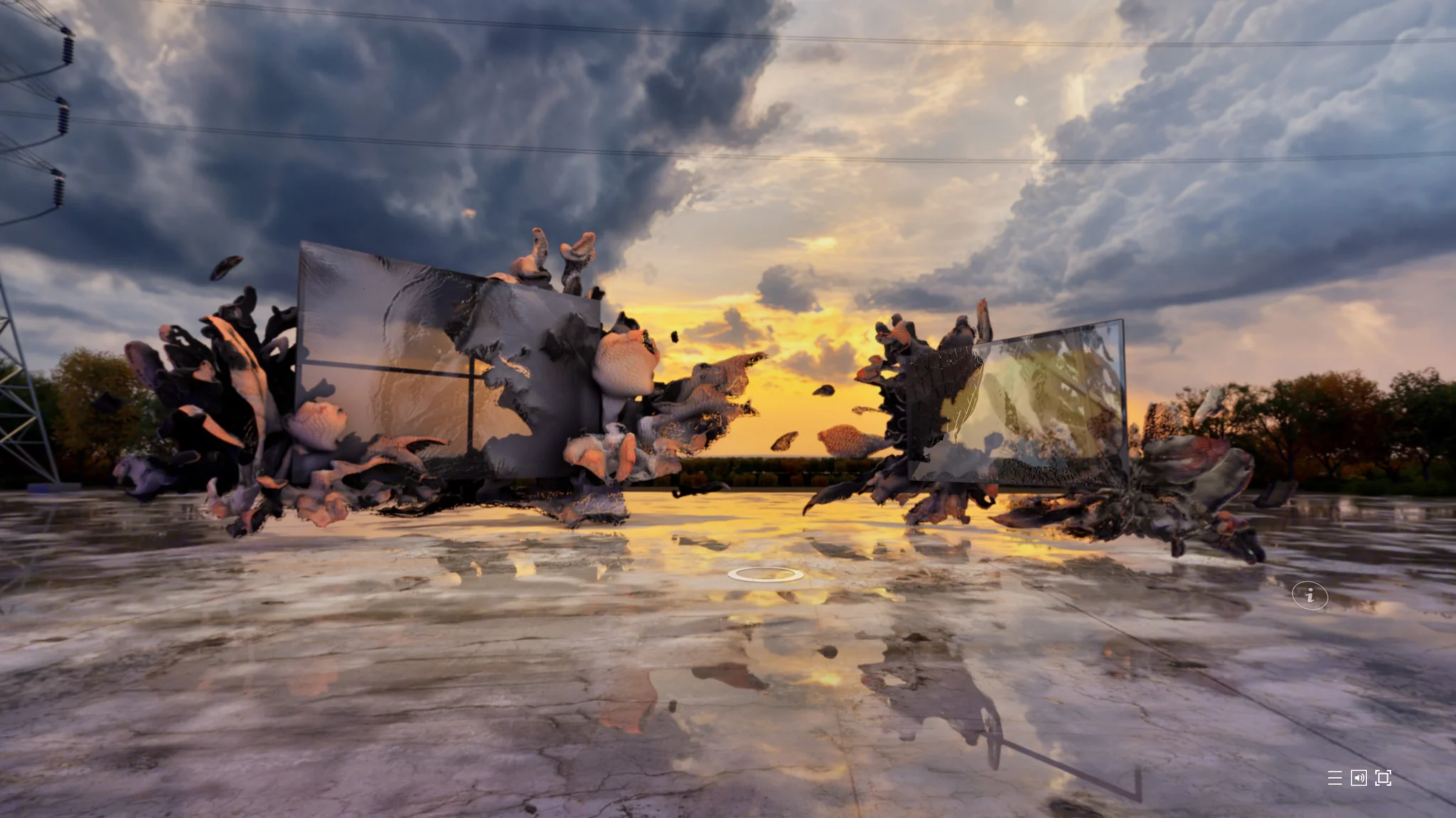 Landscape Painting (Offset Painting Patterns) as seen in A Radiant Future - EPOCH Gallery's online show.
