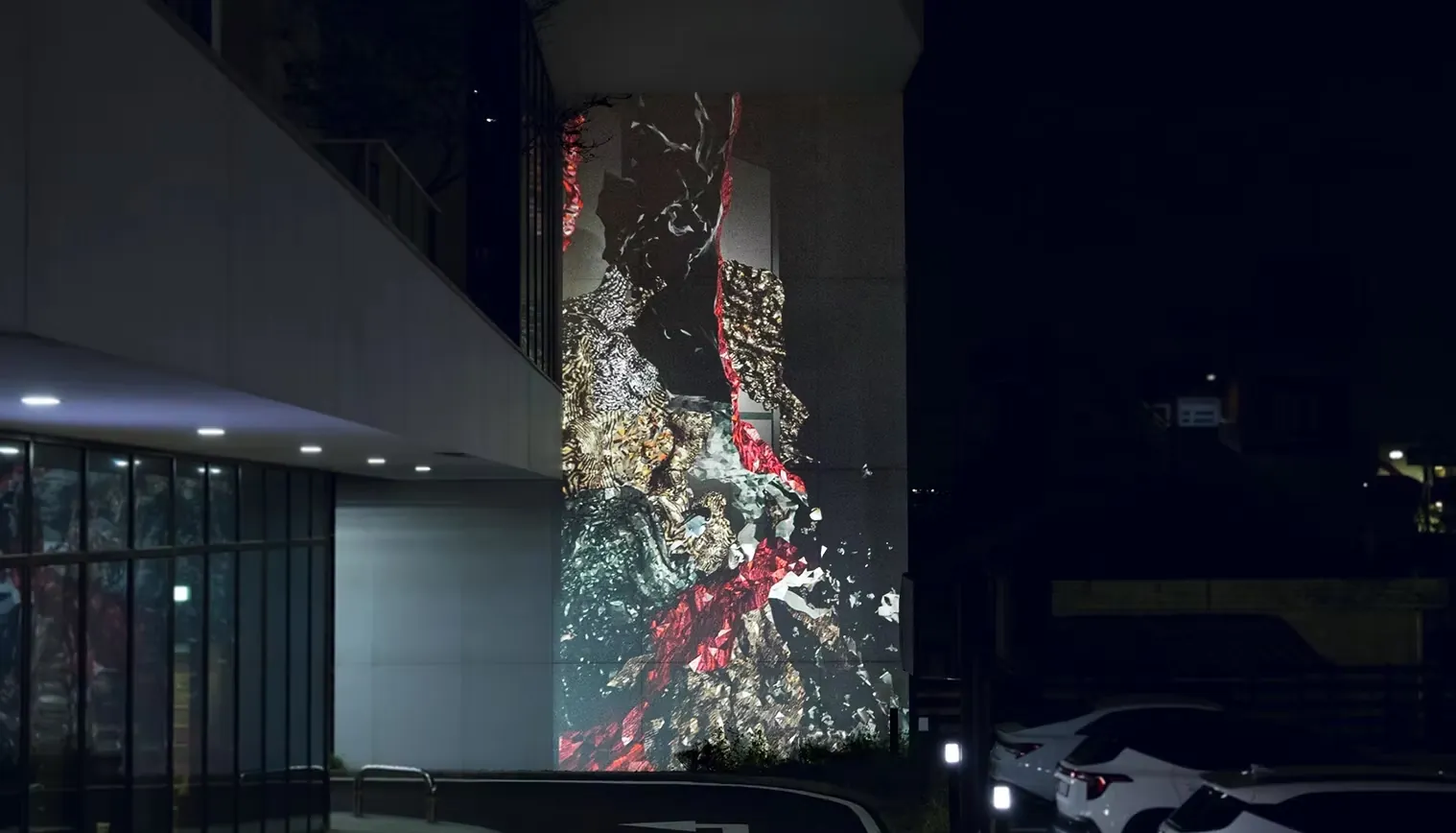 Landscape Painting 06(Offset Painting Patterns) projection - BeComing Art, Jeju, South Korea